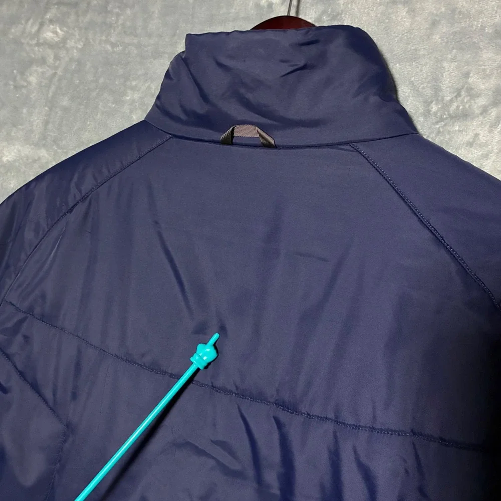 The North Face Nylon Quilted Full Zip Puffer Jacket‎ Mens XL? Navy Blue
